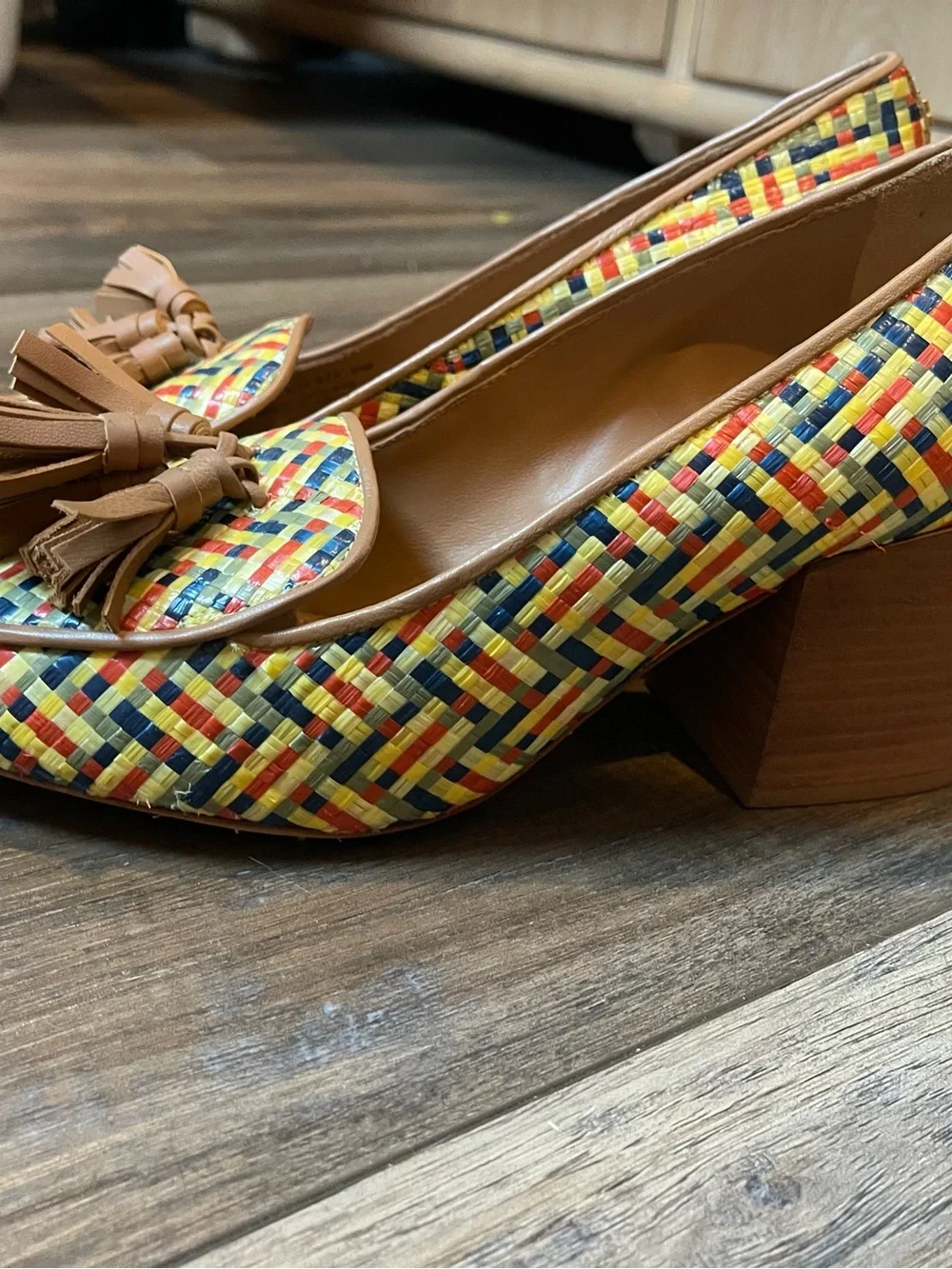 Tory Burch Multicolor Woven Tassel Loafers - Women